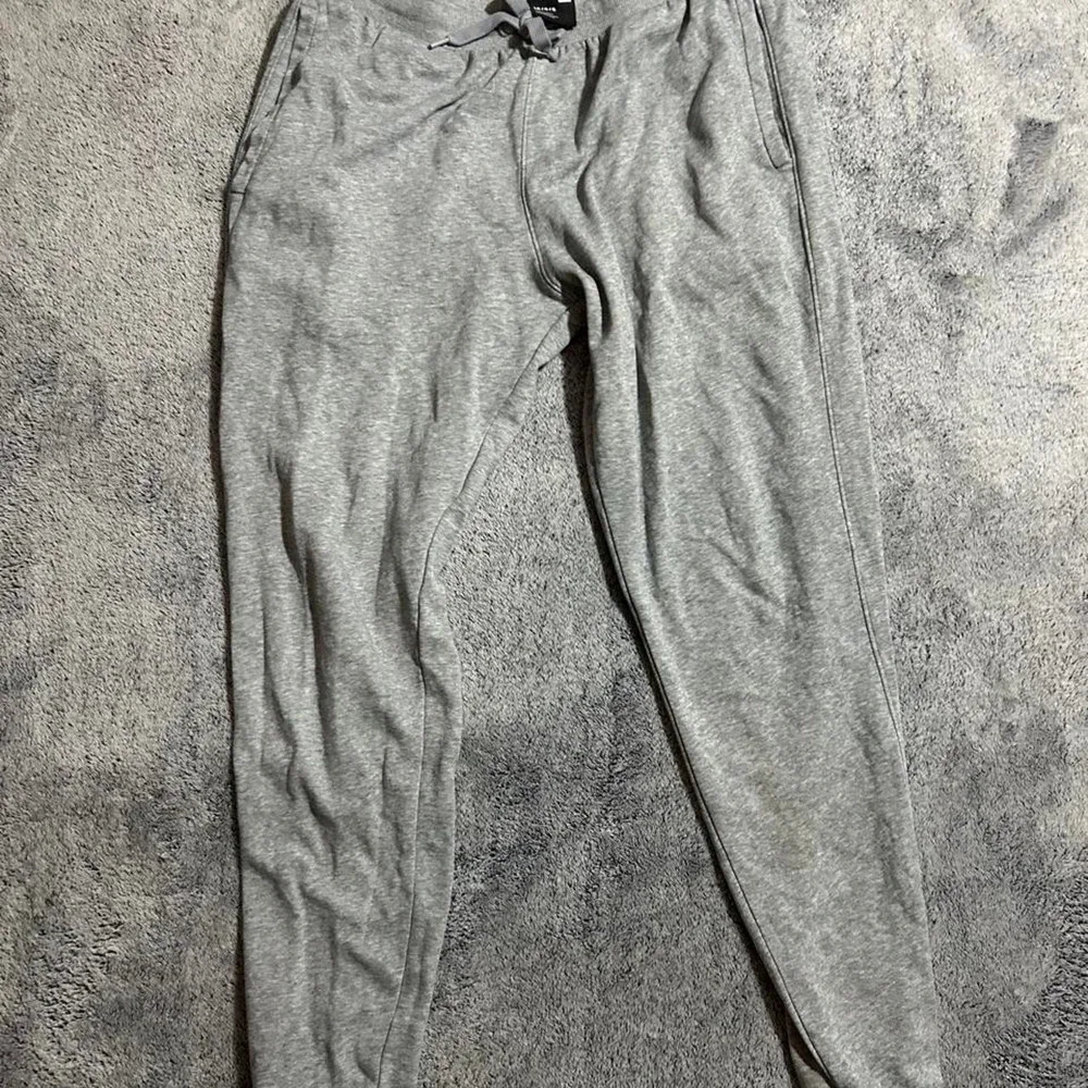 Under Armour Mens Large Gray Fleece Jogger Sweatpants Logo Drawstring